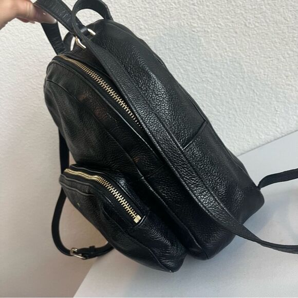 KATE SPADE Black Leather Mini Emma Lina Hudson Backpack Shoulder Bag - Picture 4 of 11